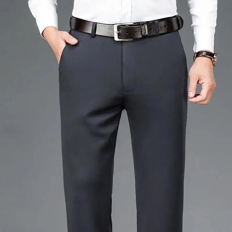 Men’s Oversize Business Trousers – Formal Casual Suit Pants (Up to 10XL) - Honesty Sales