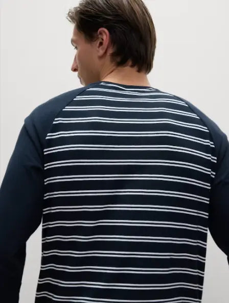 Mens Pure Cotton Striped Pyjama Set - Honesty Sales