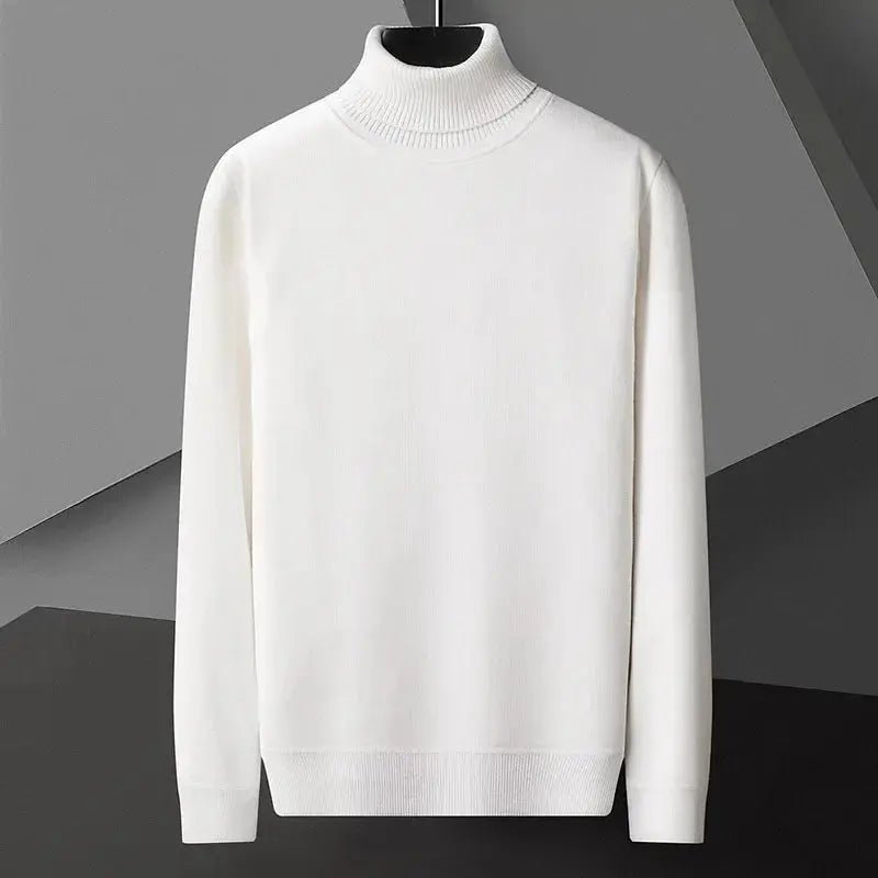 Men’s Slim Fit Turtleneck Sweater – Casual Long Sleeve Knit Pullover - Honesty Sales