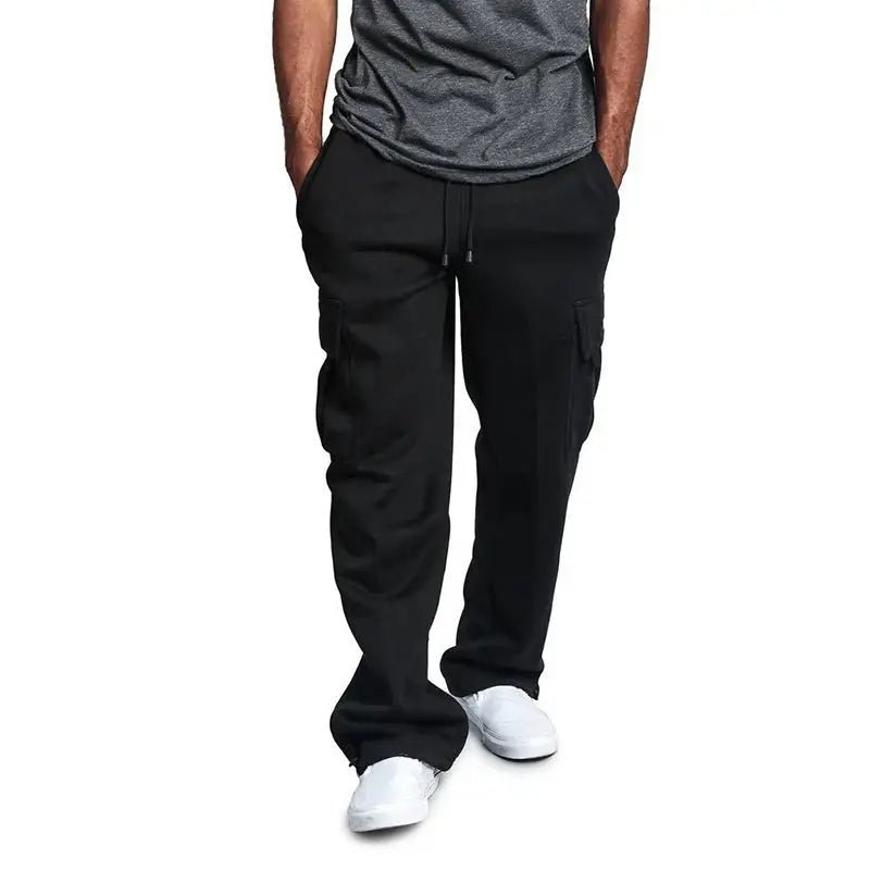 Men's Straight Fit Joggers – Oversized Multi - Pocket Sweatpants for Sports & Streetwear - Honesty Sales