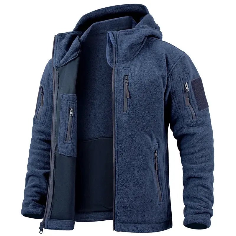 Men’s Tactical Fleece Jacket – Winter Warm, Full Zip Outdoor Coat - Honesty Sales