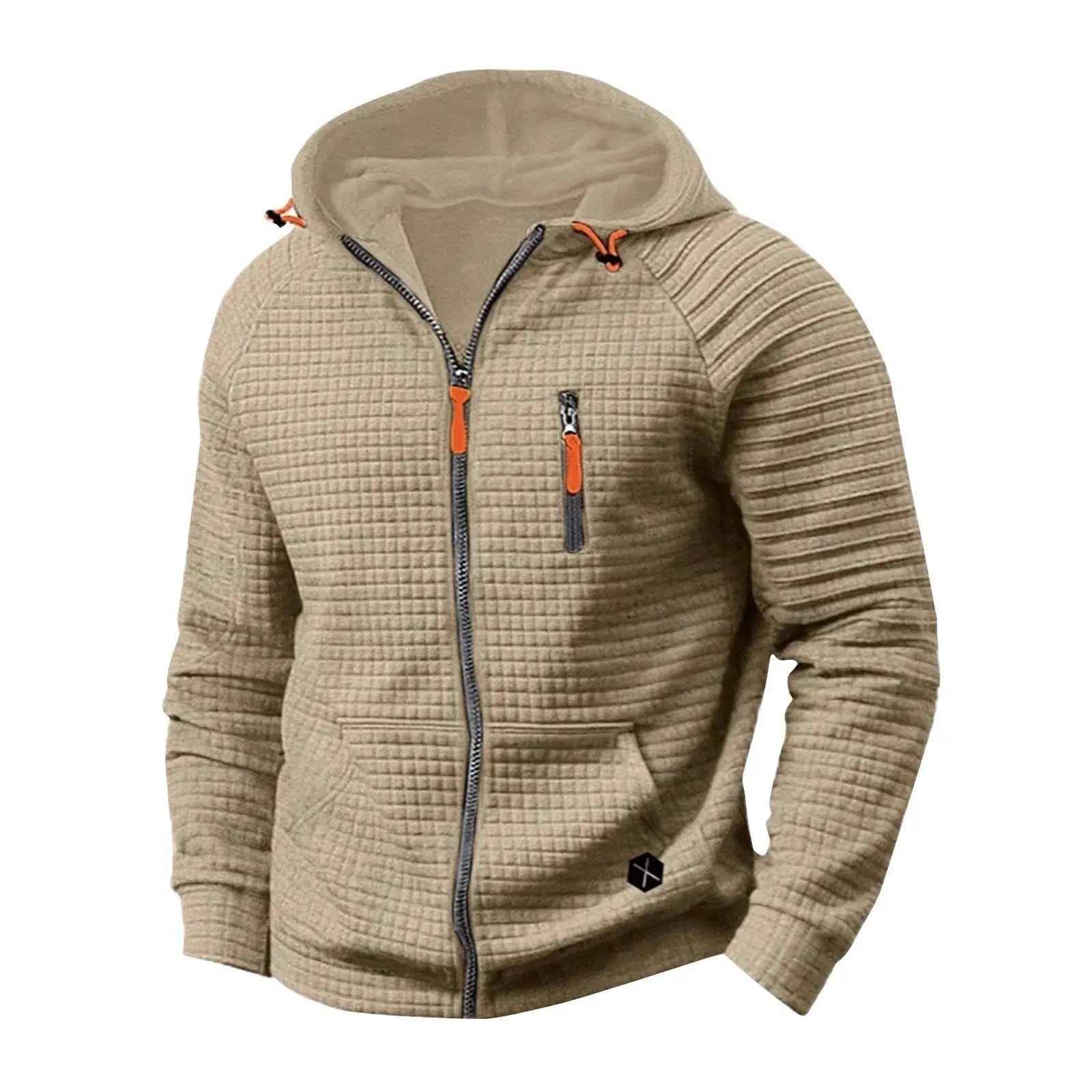 Men's Zip - up Hooded Sweatshirt - Winter Hooded Coat Pullover. - Honesty Sales