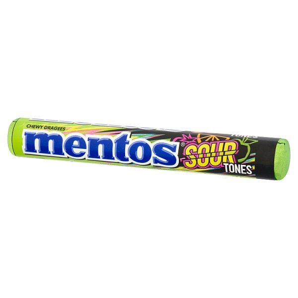 Mentos Sour Tones Chewy Dragees 37.5g (40 x 37.5g) - Honesty Sales