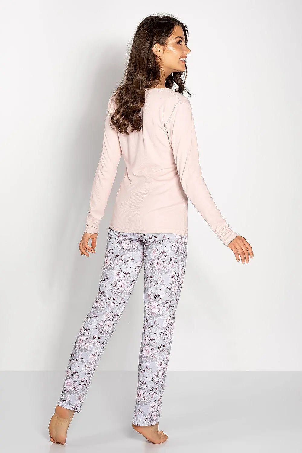 Momenti Per Me long-sleeve blouse and long pants womens pajamas - Honesty Sales