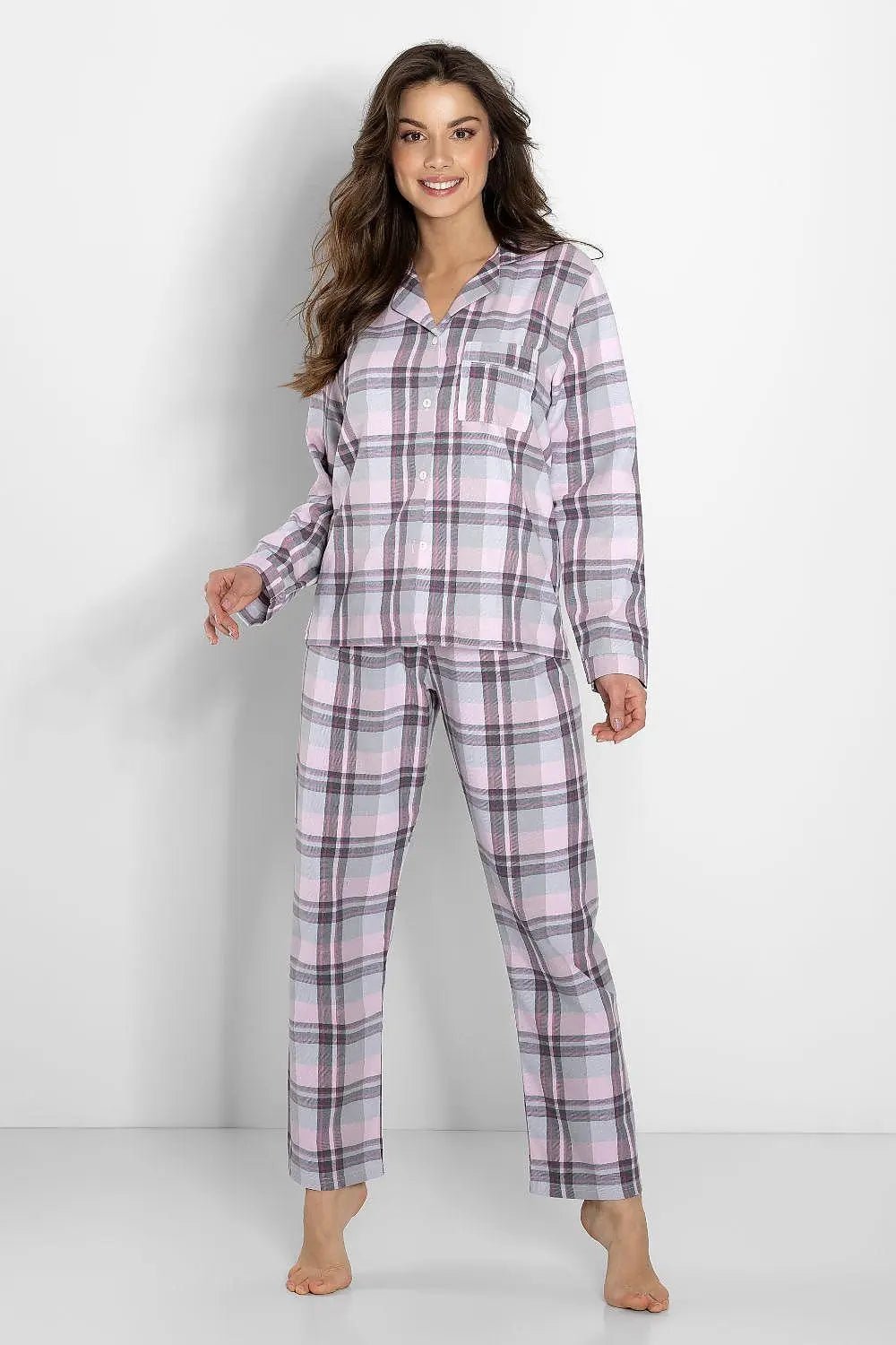 Momenti Per Me long-sleeved shirt and long pants womens pajamas - Honesty Sales