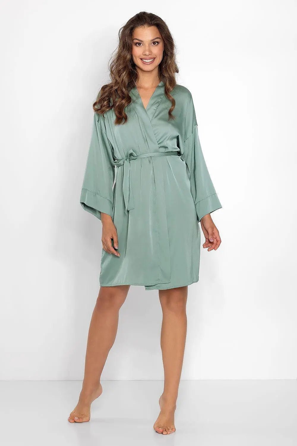 Momenti Per Me smooth fabric bathrobe - Honesty Sales