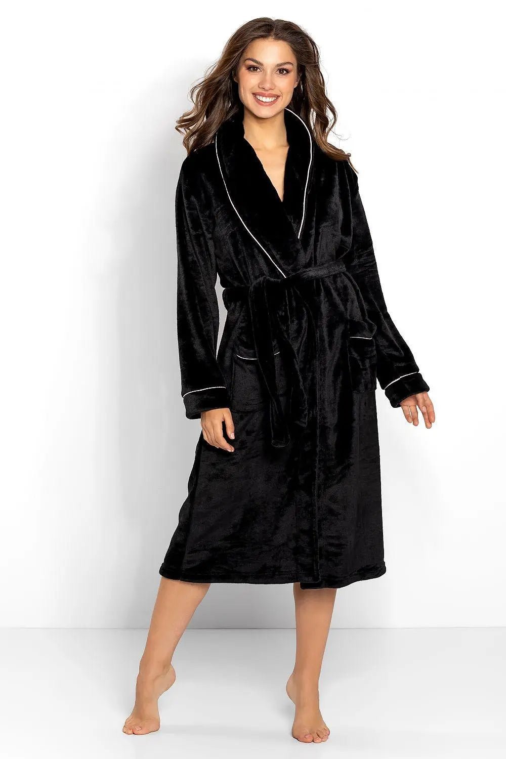 Momenti Per Me touch fabric womens bathrobe - Honesty Sales