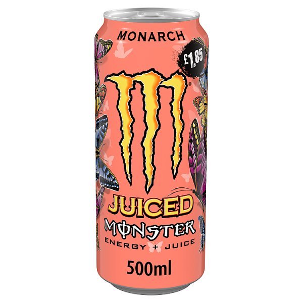 Monster Energy Drink Monarch 500ml Can (12 x 500ml) - Honesty Sales