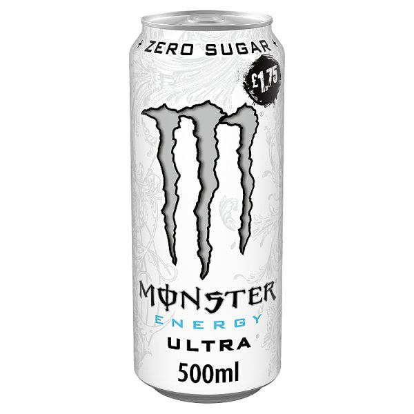 Monster Energy Drink Ultra 500ml Can (12 x 500ml) - Honesty Sales