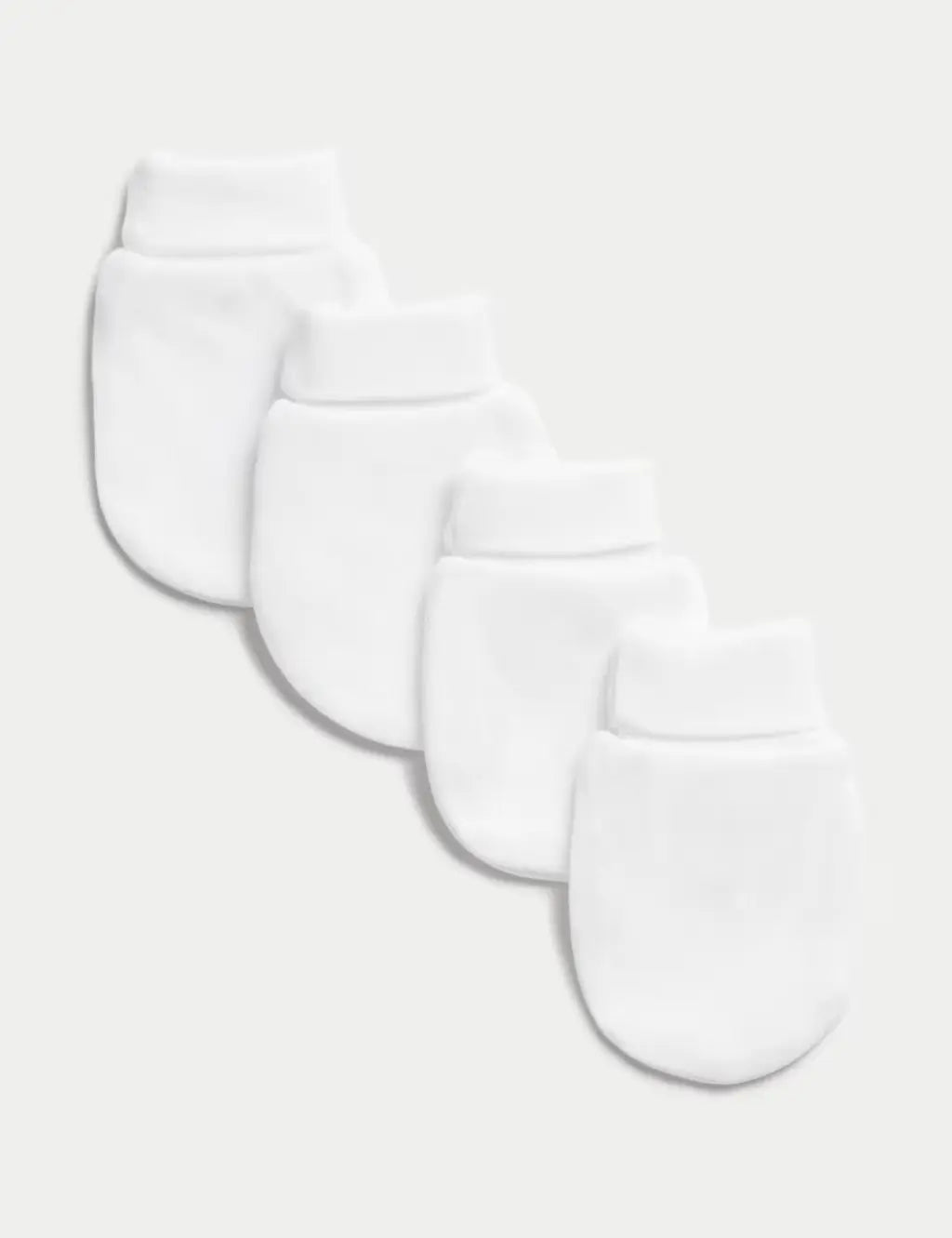 M&S 4pk Pure Cotton Mittens (0 - 1 Yrs) - Honesty Sales