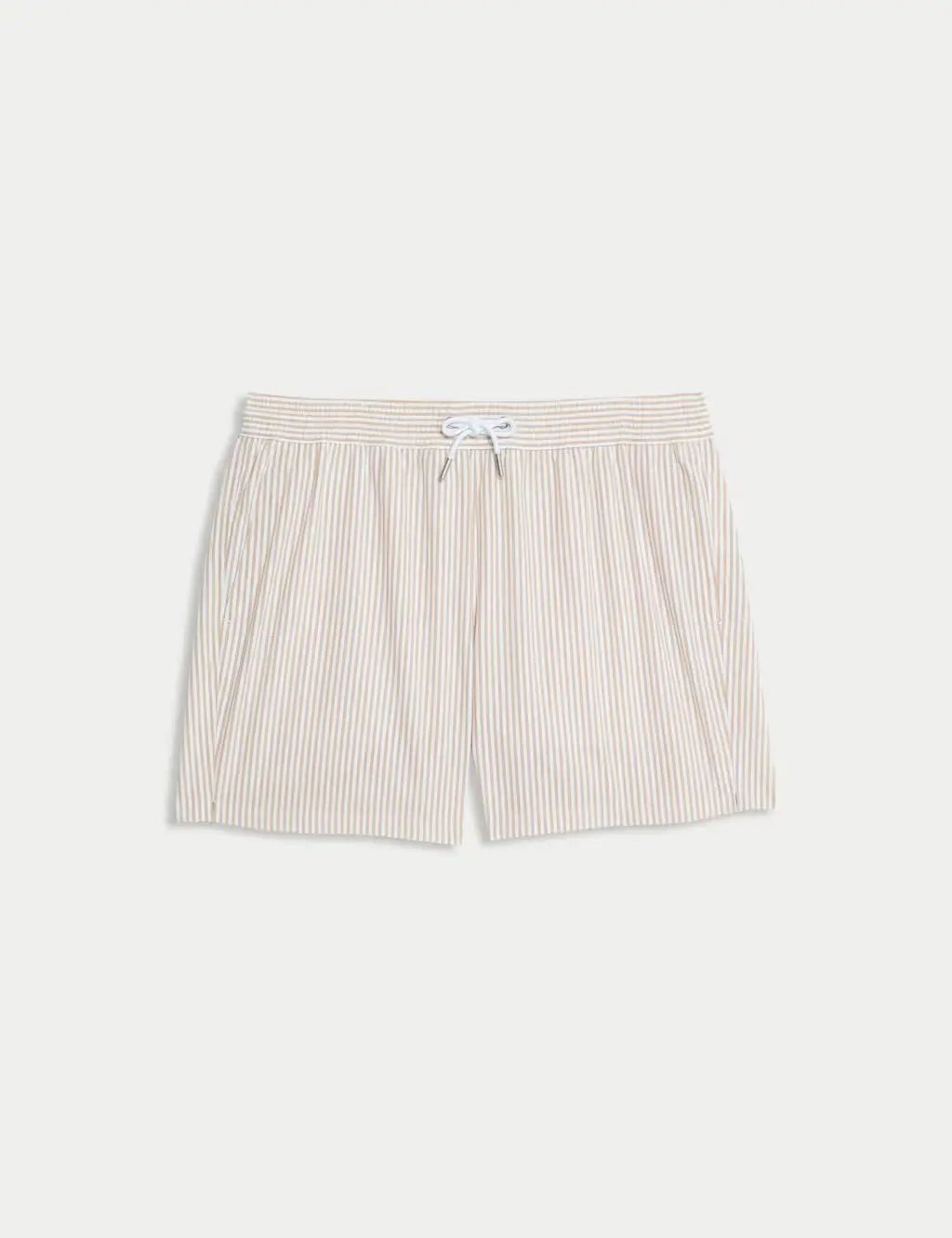 M&S Cotton Rich Seersucker Striped Swim Shorts - Honesty Sales