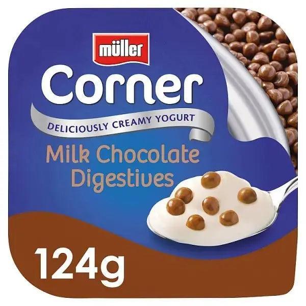 Müller Corner Milk Chocolate Digestives Yogurt 124g - Honesty Sales