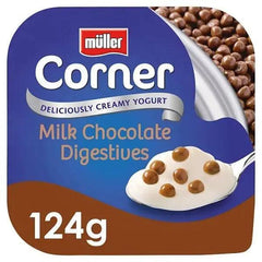 Müller Corner Milk Chocolate Digestives Yogurt 124g - Honesty Sales