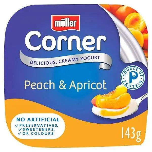 Muller Corner Peach and Apricot Yogurt 143g - Honesty Sales