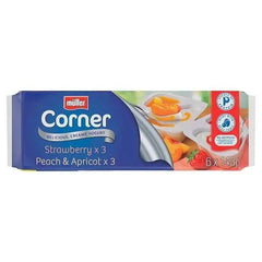 Müller Corner Strawberry and Peach Apricot Yogurts - Honesty Sales