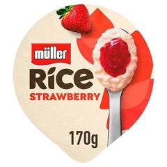 Müller Rice Strawberry Low Fat Pudding Dessert (Case of 12) - Honesty Sales