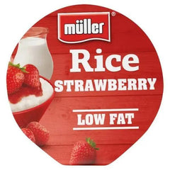 Müller Rice Strawberry Low Fat Pudding Dessert (Case of 12) - Honesty Sales
