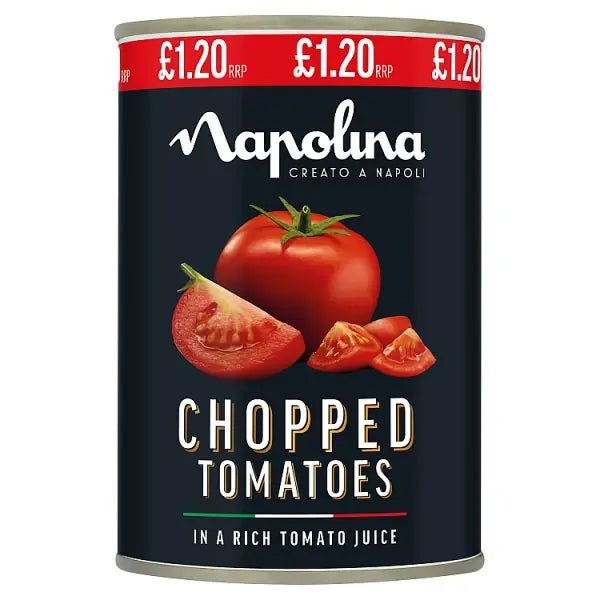 Napolina Chopped Tomatoes 400g (Case of 12) - Honesty Sales