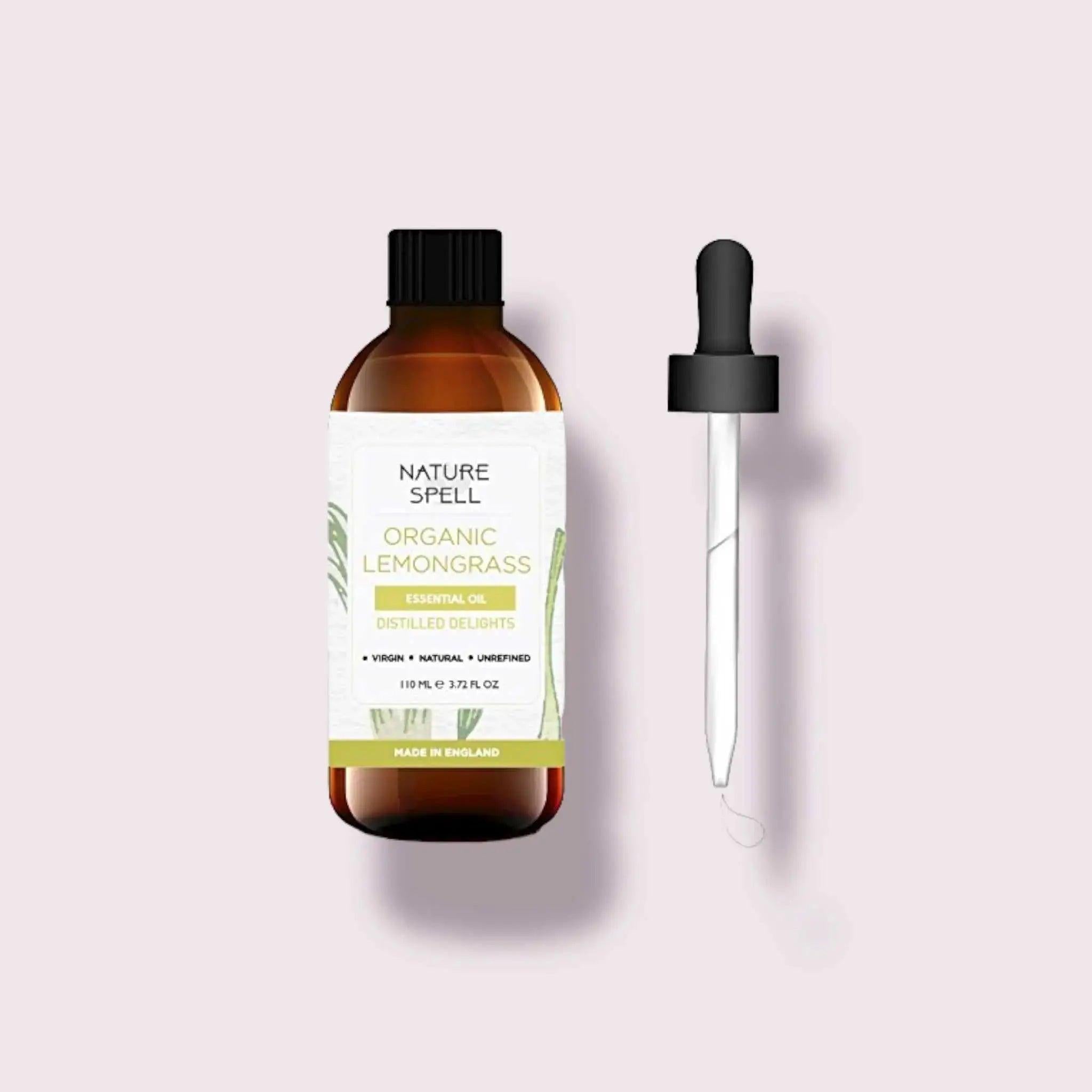 Nature Spell Lemongrass Organic Essential Oil 110 ml - Honesty Sales