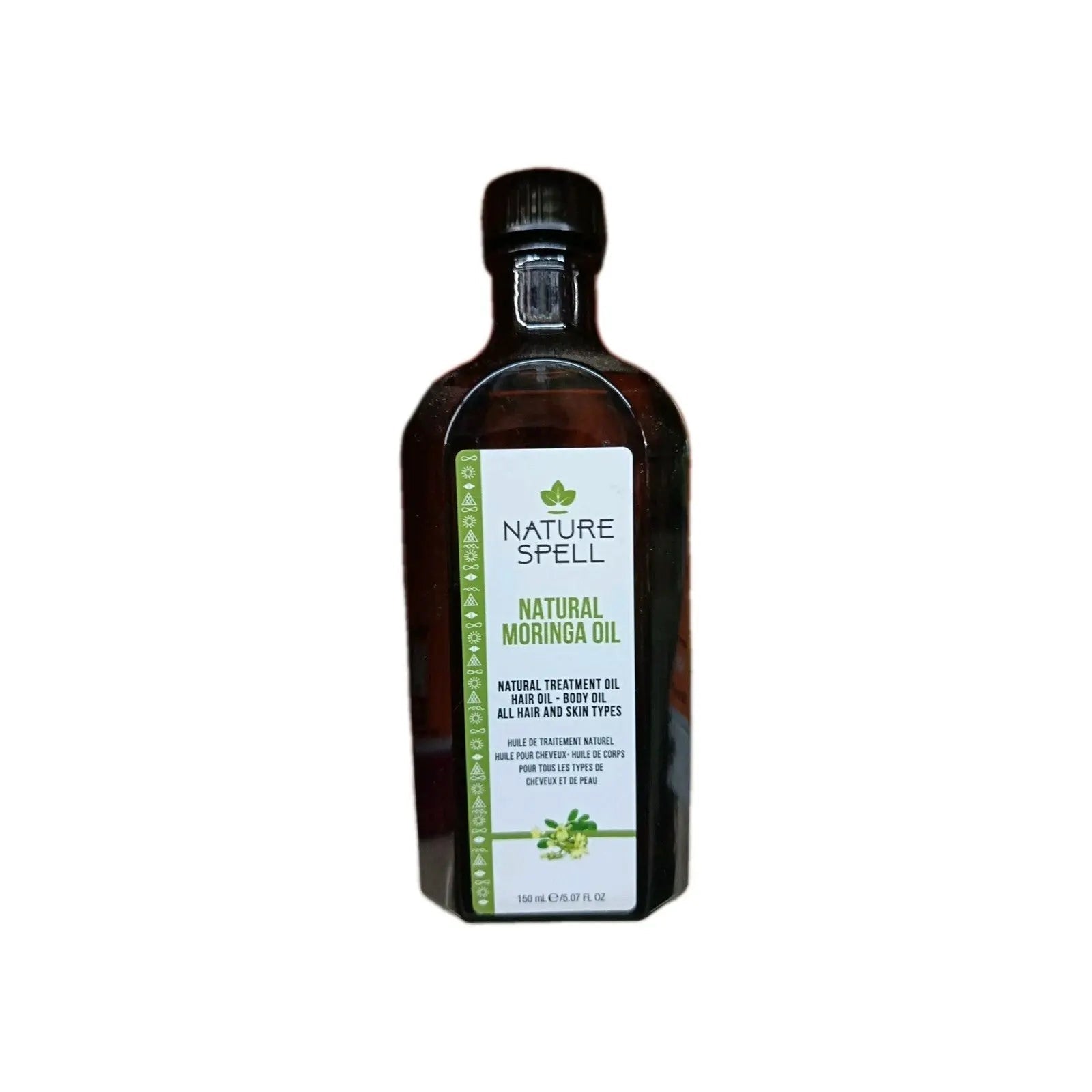 Nature Spell Moringa Oil 150ml - Hair & Skin Nourishment, Anti - Frizz, Hydrating - Honesty Sales