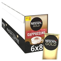 Nescafe Gold Cappuccino Instant Coffee 8 x 17g Sachets - Honesty Sales