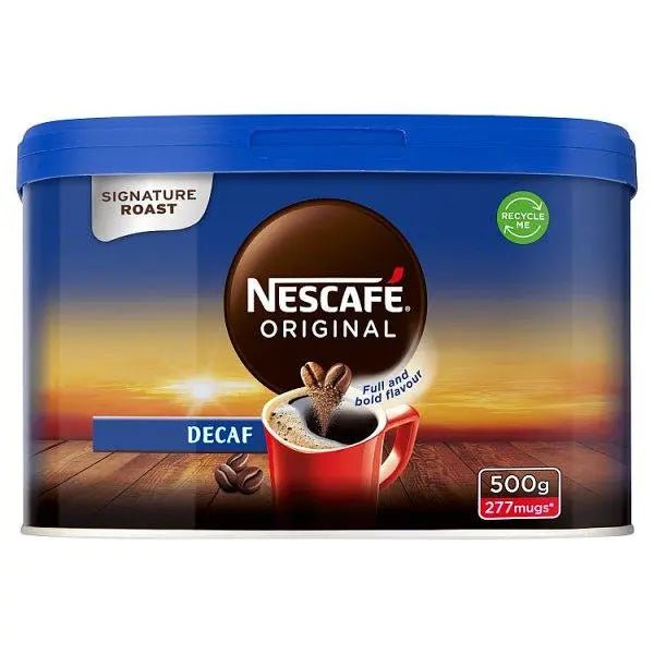 NESCAFE Original Decaf Instant Coffee 500g Tin - Honesty Sales