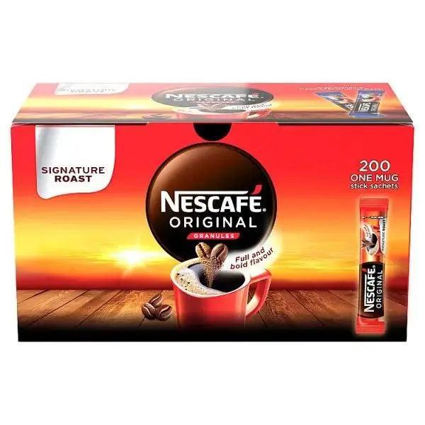 Nescafé Original Granules 200 One Mug Stick Sachets - Honesty Sales