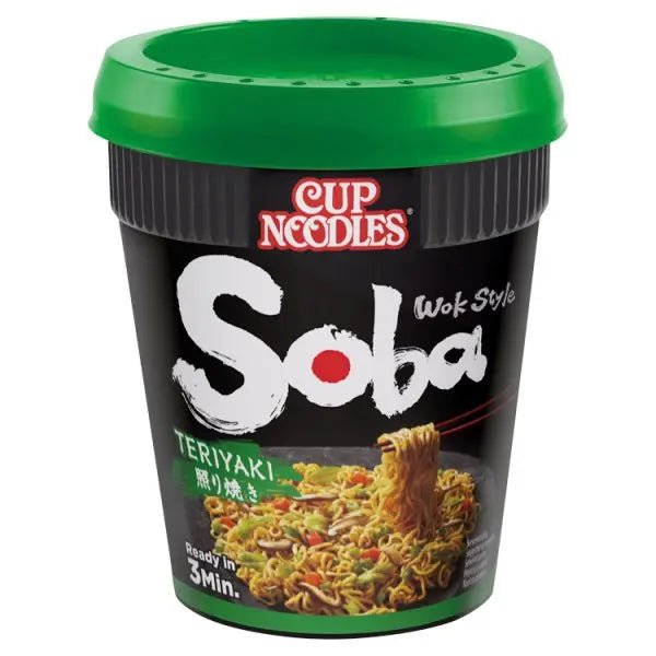 Nissin Soba Teriyaki Instant Wok Style Noodles Pot 90g (Case of 8) - Honesty Sales