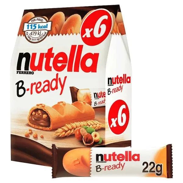 NUTELLA® B-ready 132g - 6 Bars x 22g (Case of 16) - Honesty Sales