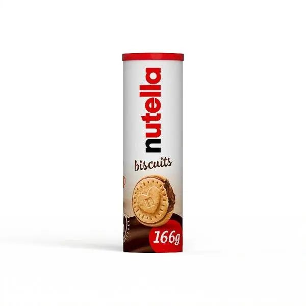 Nutella Hazelnut Chocolate Spread Filled Biscuits Tube 166g (Case of 20) - Honesty Sales