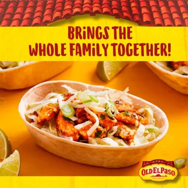 Old El Paso Stand 'N Stuff Smoky BBQ Taco Boat Kit 350g (Case of 4) - Honesty Sales