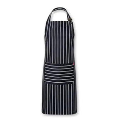 Oliver Harvey Front of House Apron Navy, Navy-White, Grey - Honesty Sales