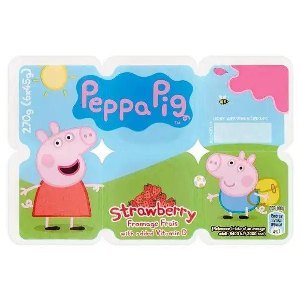Peppa Pig Strawberry Fromage Frais 6x45g - Honesty Sales