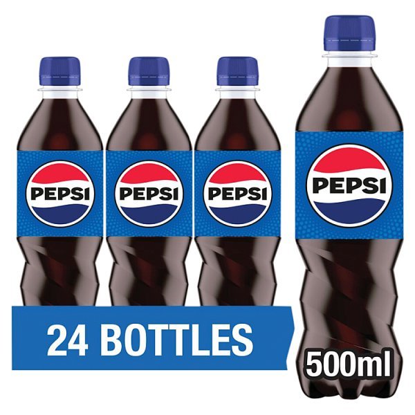 Pepsi Cola Bottle 500ml (24 x 500ml) - Honesty Sales