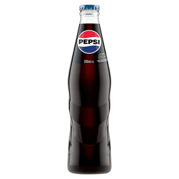 Pepsi Cola Glass Bottle 12 x 330ml Bottles - Honesty Sales