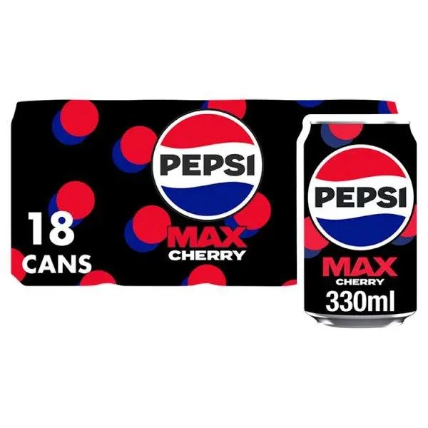 Pepsi Max Cherry 300ml (Case of 18) - Honesty Sales
