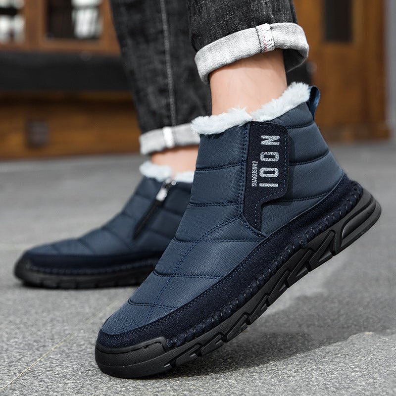 Plus - size Mens Winter Snow Waterproof Non - slip Cotton Boots With A Warm - Honesty Sales