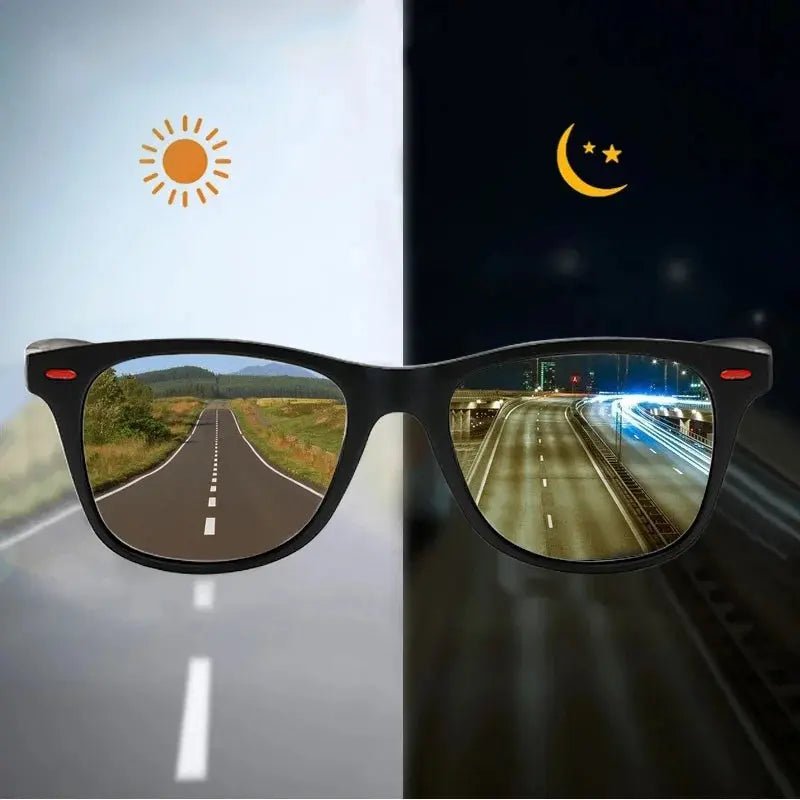 Polarized Night Vision Glasses for Drivers - PC Frame Sunglasses for Day and Night Vision in Outdoor Sports - Honesty Sales