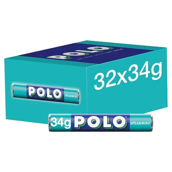 Polo Spearmint Mint Tube 34g (Case of 32) - Honesty Sales