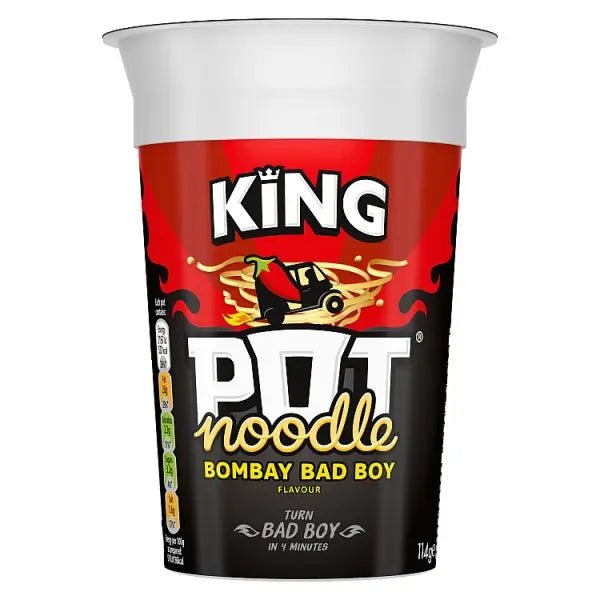 Pot Noodle King Pot Bombay Bad Boy 114 g (Case of 12) - Honesty Sales