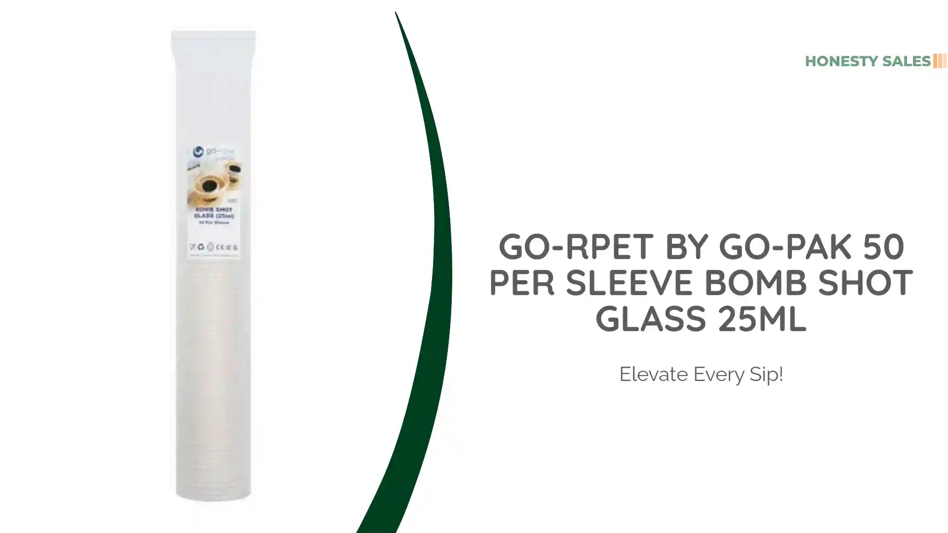 Go-Rpet by Go-Pak 50 Per Sleeve Bomb Shot Glass 25ml by@Outfy