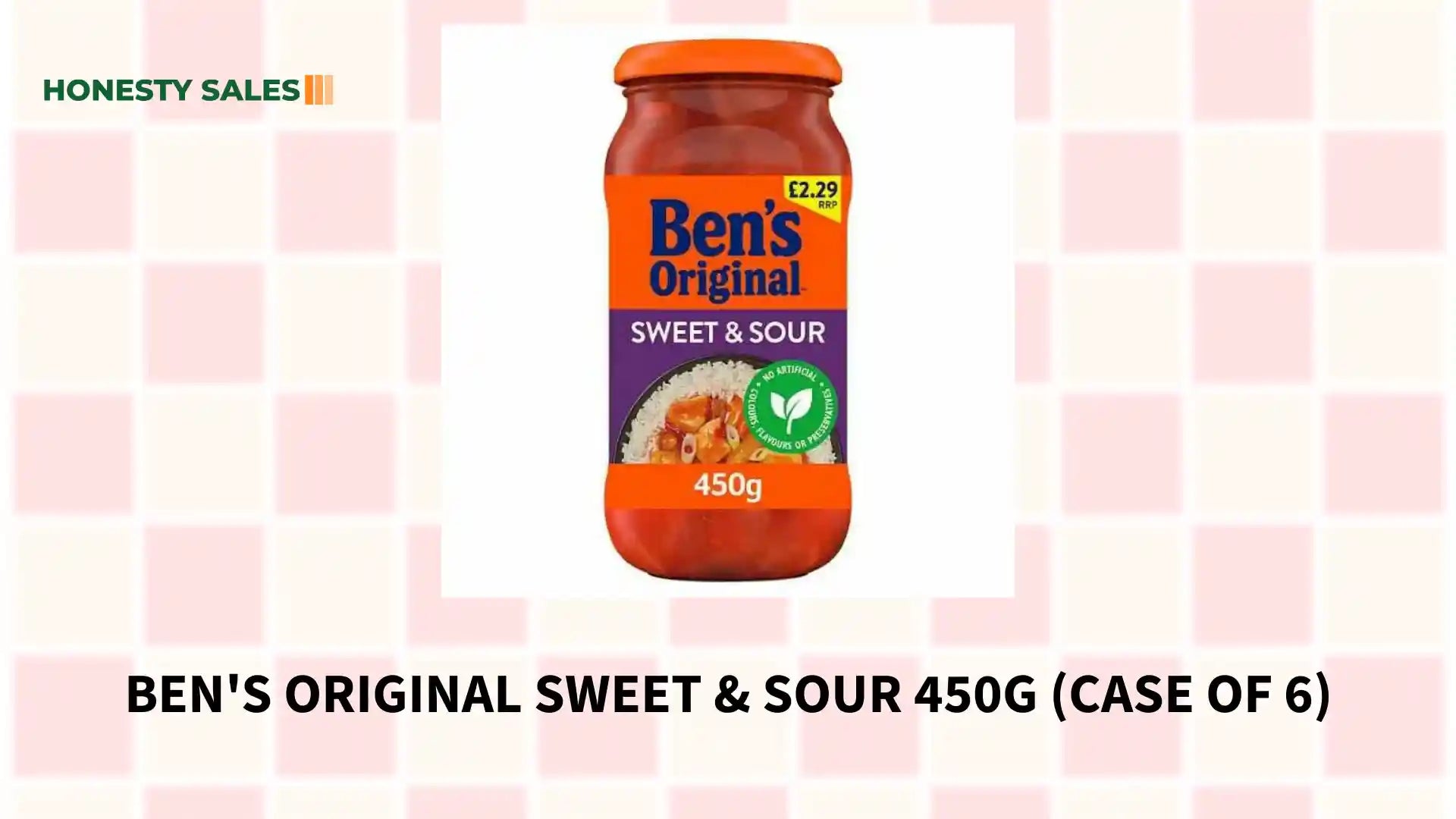 Ben's Original Sweet & Sour 450g (Case of 6) by@Outfy
