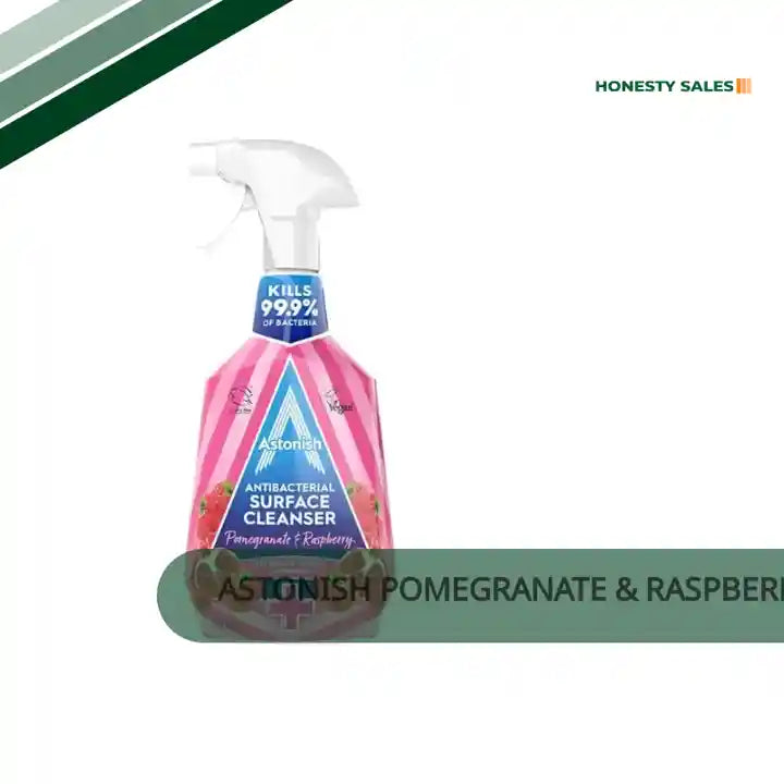 Astonish Pomegranate & Raspberry Antibacterial Surface Cleanser 750ml (Case of 6) by@Outfy