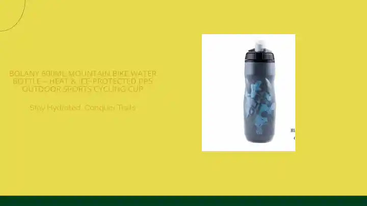 Bolany 600ml Mountain Bike Water Bottle – Heat & Ice-Protected PP5 Outdoor Sports Cycling Cup by@Outfy