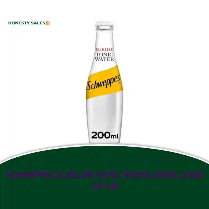 Schweppes Slimline Tonic Water 200ml (Case of 24) by@Outfy