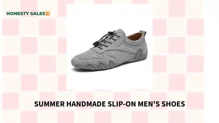 Summer Handmade Slip-on Men's Shoes by@Outfy