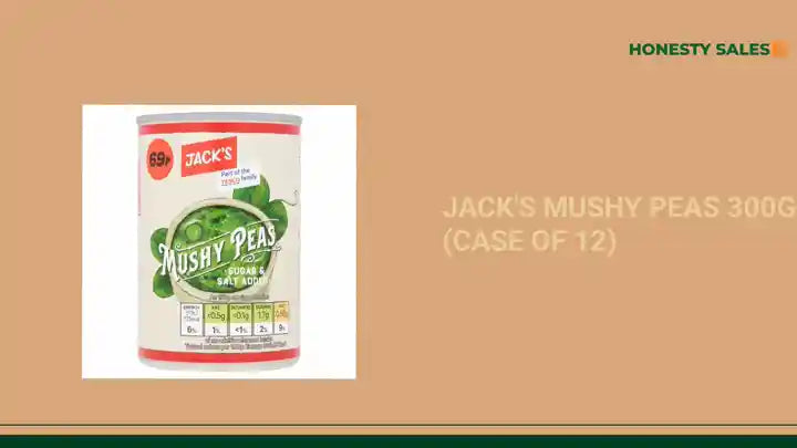 Jack's Mushy Peas 300g (Case of 12) by@Outfy