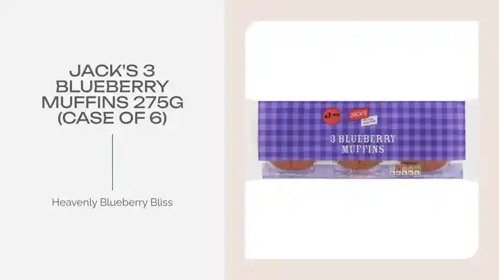 Jack's 3 Blueberry Muffins 275g (Case of 6) by@Outfy