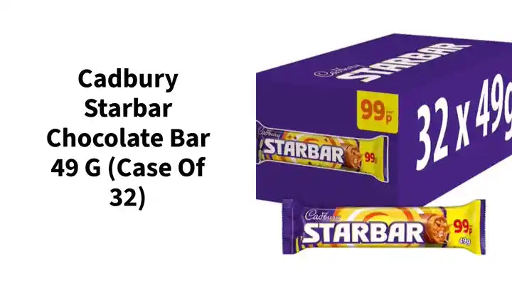 Cadbury Starbar Chocolate Bar 49 g (Case of 32) by@Outfy