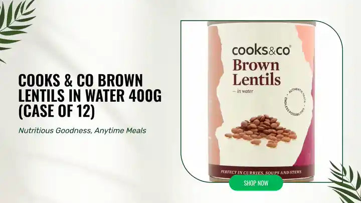 Cooks & Co Brown Lentils in Water 400g (Case of 12) by@Outfy